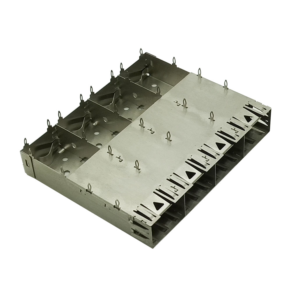 SFP1*4 CAGE ASSEMBLY PRESS-FIT