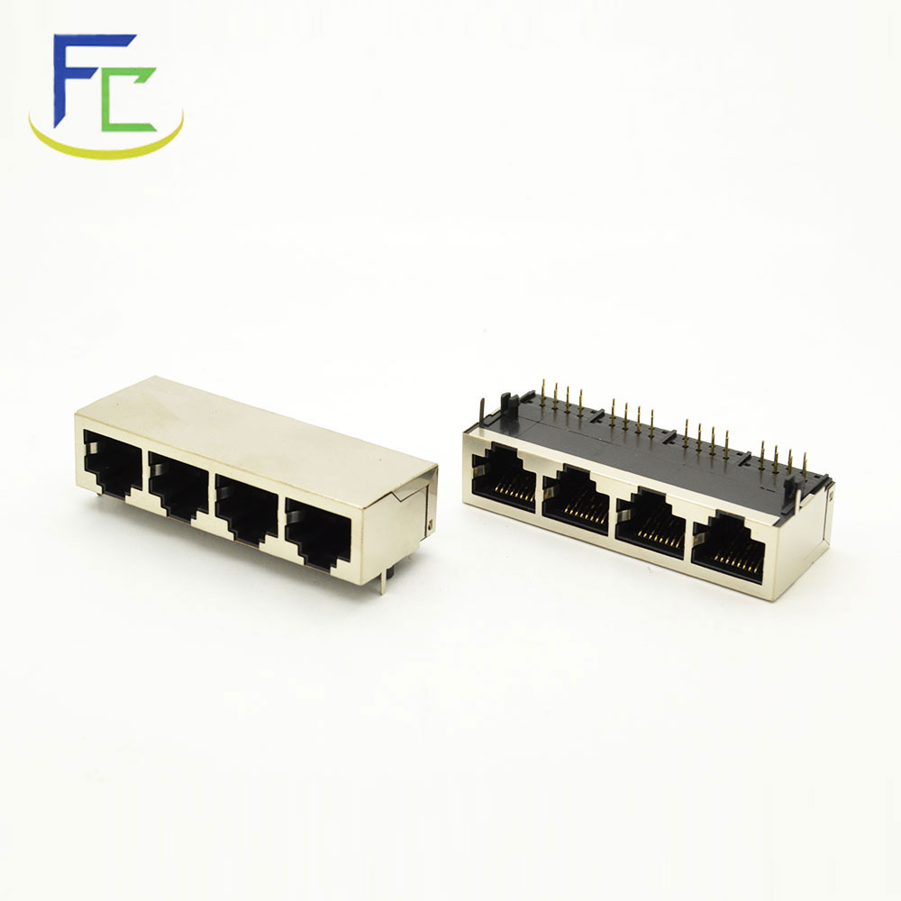 RJ45 1×4带屏蔽不带灯